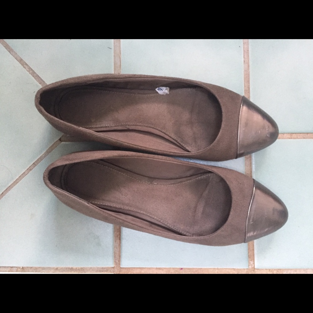 Taupe flats